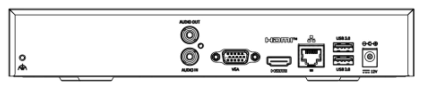 NVR301-B-IQ series rear panel